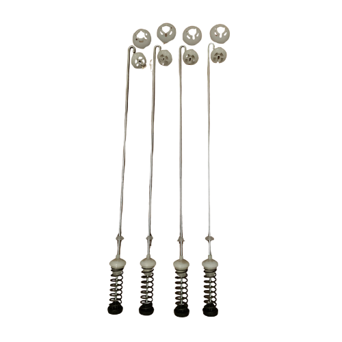 OEM W10780048 Top Load Washer Suspension Rod Kit for Whirlpool washers, durable metal rods to reduce vibration and stabilize tub.