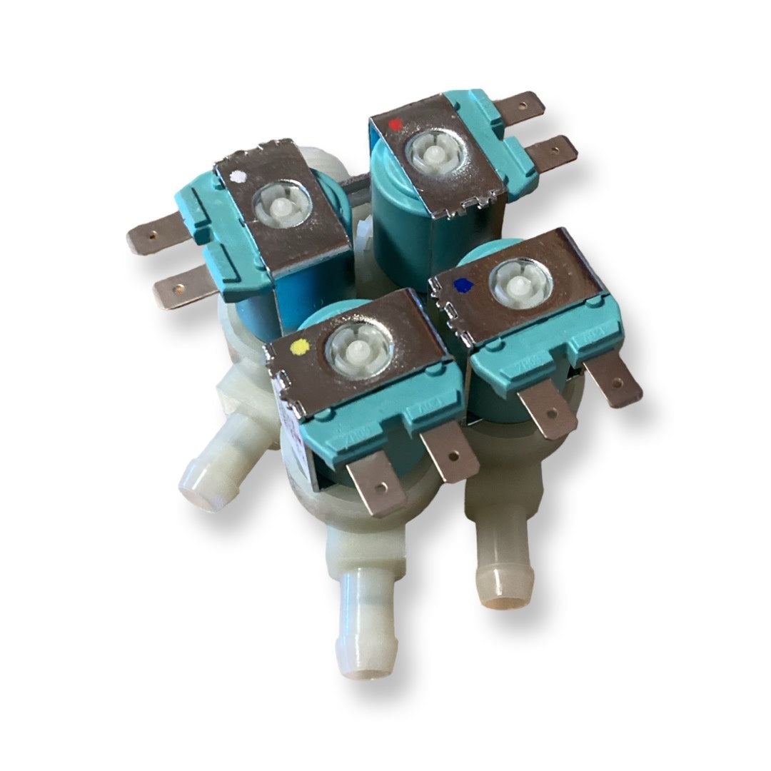 Samsung DC62-00214M Washer Water Inlet Valve, OEM replacement part for regulating water flow in washing machines.
