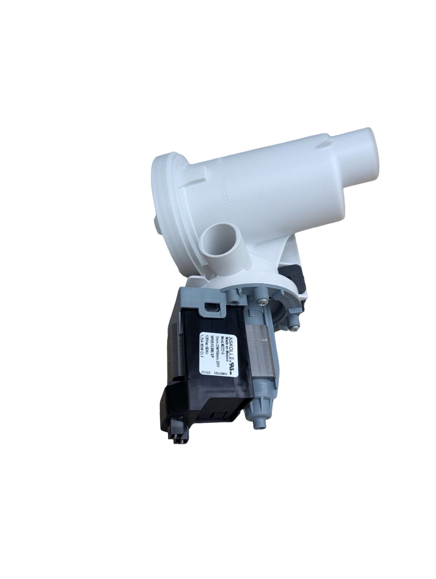 Whirlpool WPW10515399 washing machine drain pump OEM replacement for Whirlpool front load washers