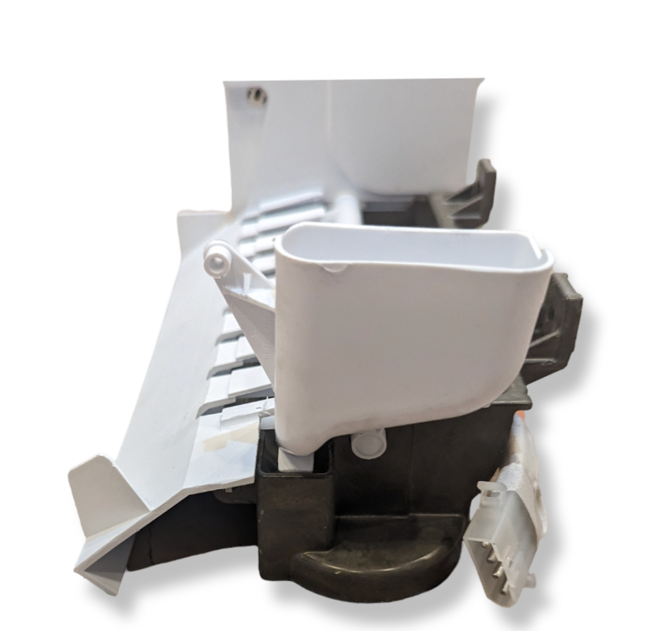OEM 2198597 refrigerator ice maker assembly for consistent ice production, compatible with Whirlpool models.