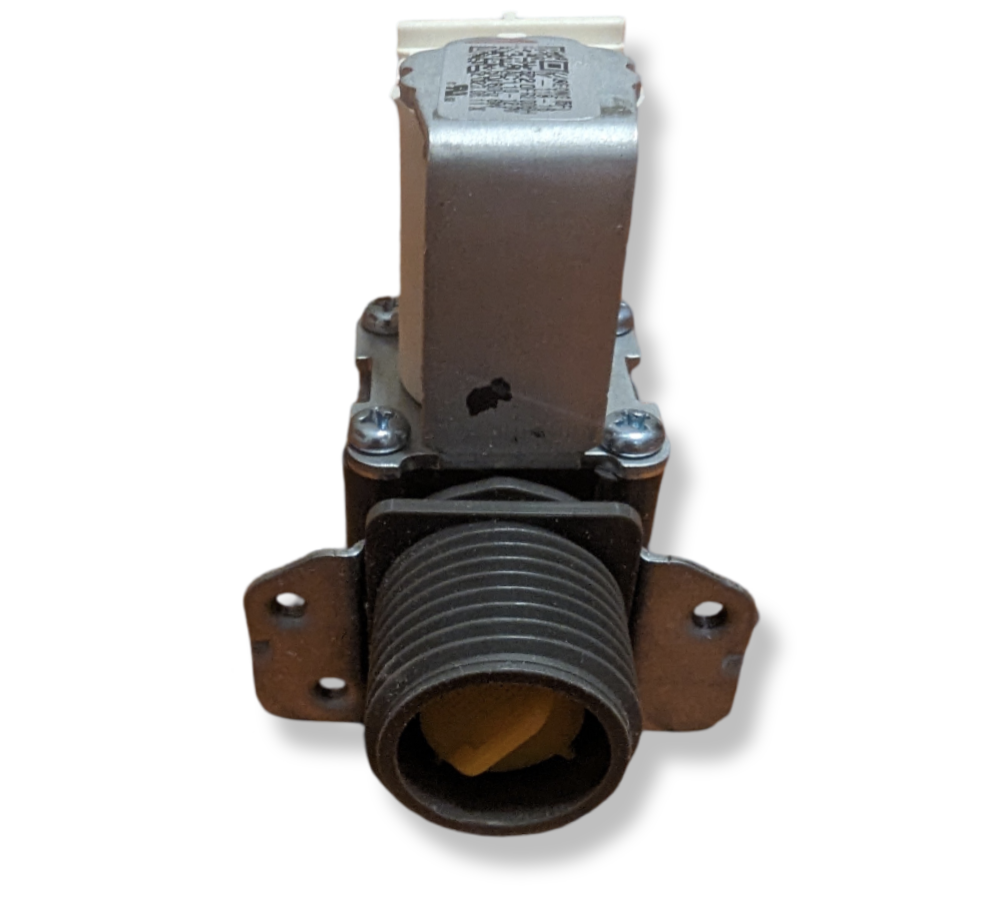 OEM LG 5220FR2006H Water Inlet Valve for washing machines, durable plastic and metal components, reliable performance, efficient water flow replacement part.