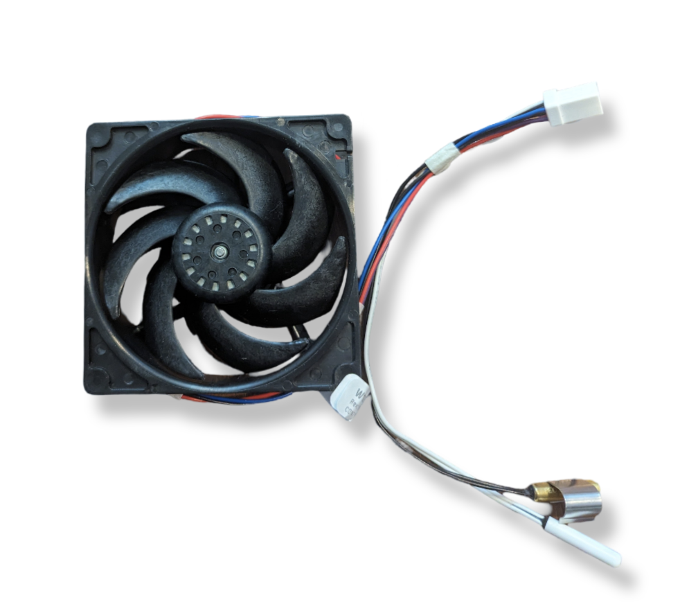 OEM W11087438 Evaporator Motor for Whirlpool refrigerators, durable and efficient cooling replacement part.