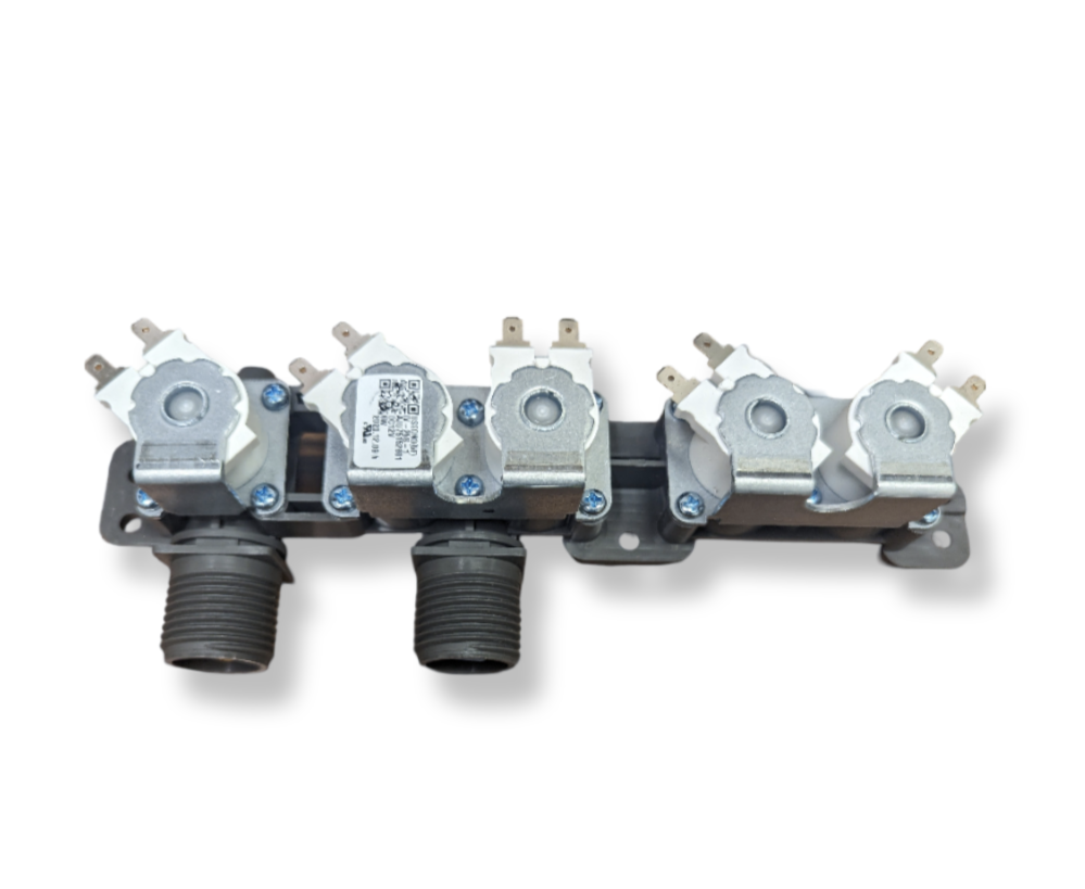 OEM LG AJU75152601 washing machine water inlet valve assembly for efficient water flow replacement.