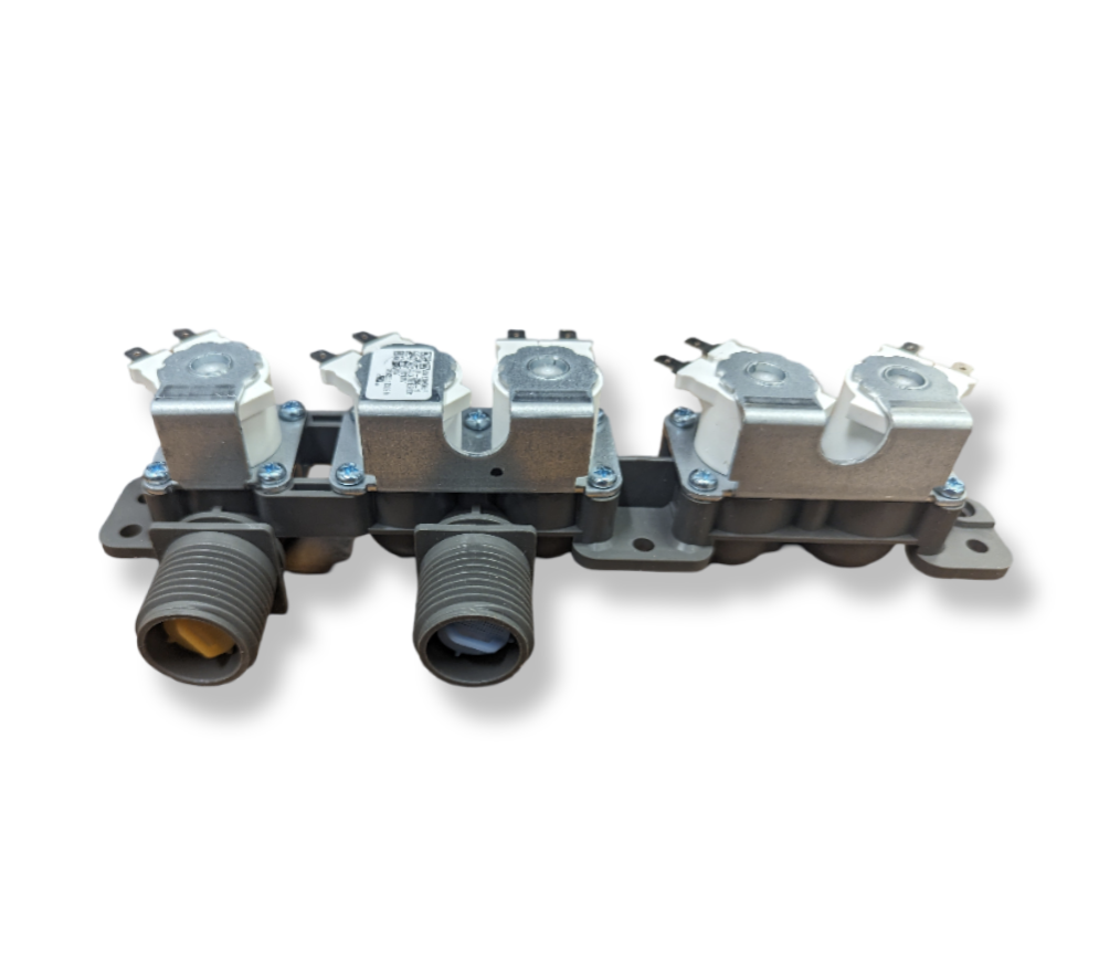 OEM LG AJU75152601 washing machine water inlet valve assembly for efficient water flow.