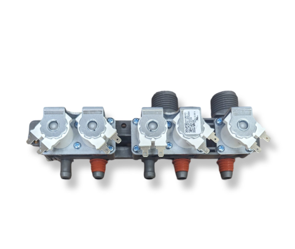 OEM LG AJU75152601 washing machine water inlet valve assembly, reliable replacement part for efficient water flow and washer performance.