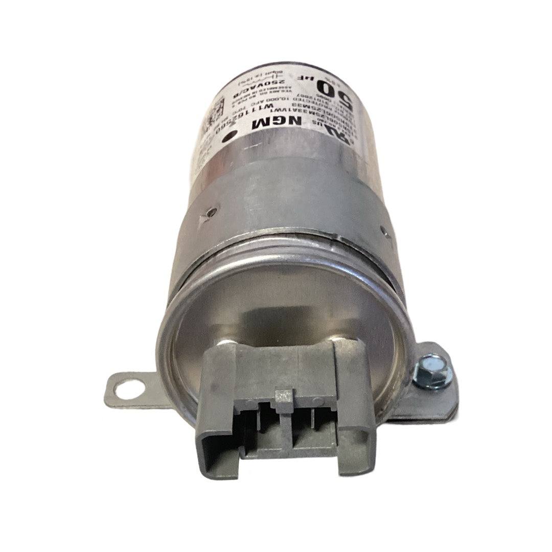 Whirlpool W11395618 washing machine capacitor, OEM replacement part for various models.