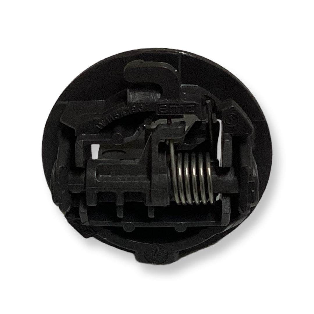 Whirlpool W11457841 washing machine door strike, OEM replacement part, secure washer door, compatible with Whirlpool models.