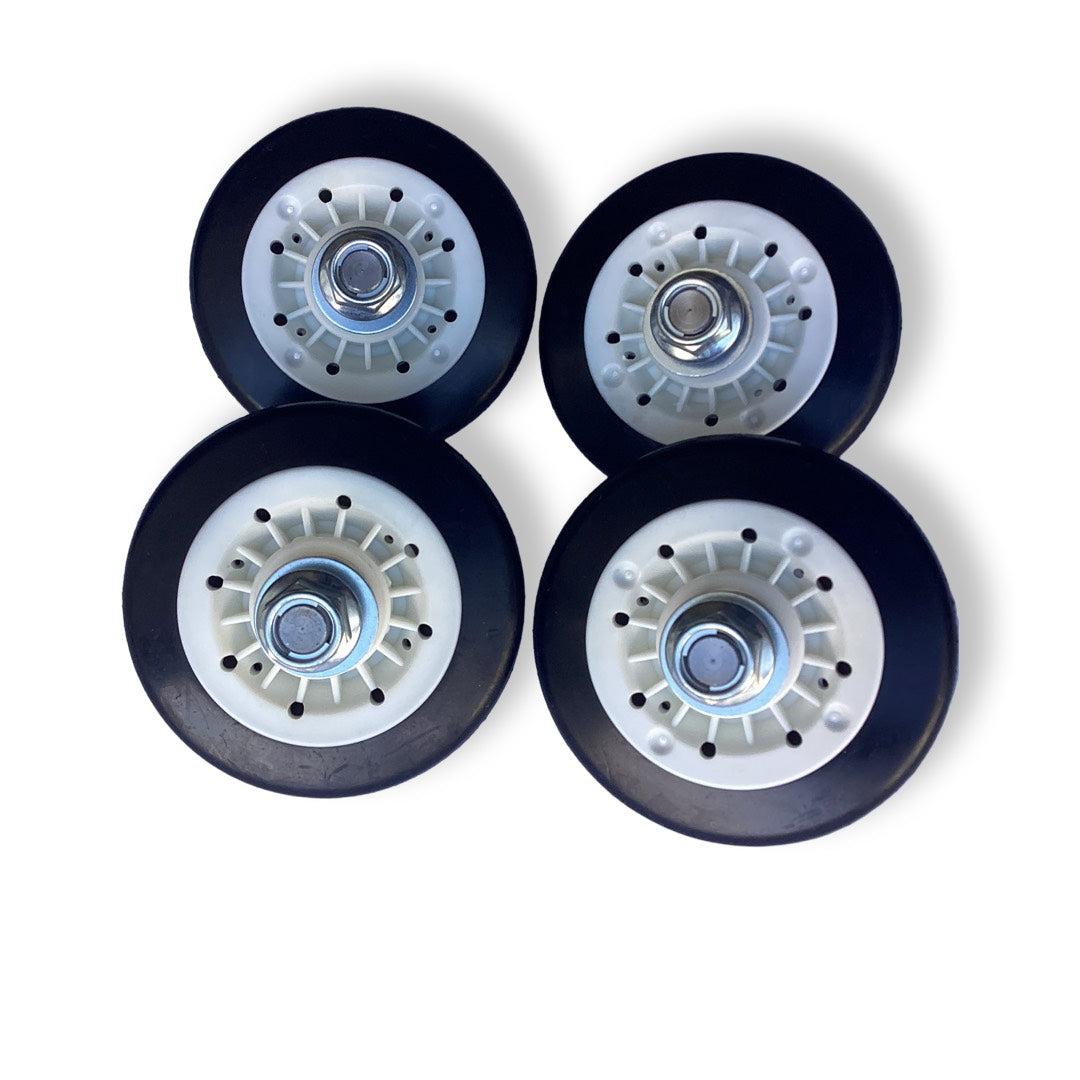 Replacement Dryer Drum Roller Wheels 4-Pack 4581EL2002H for LG Dryers.