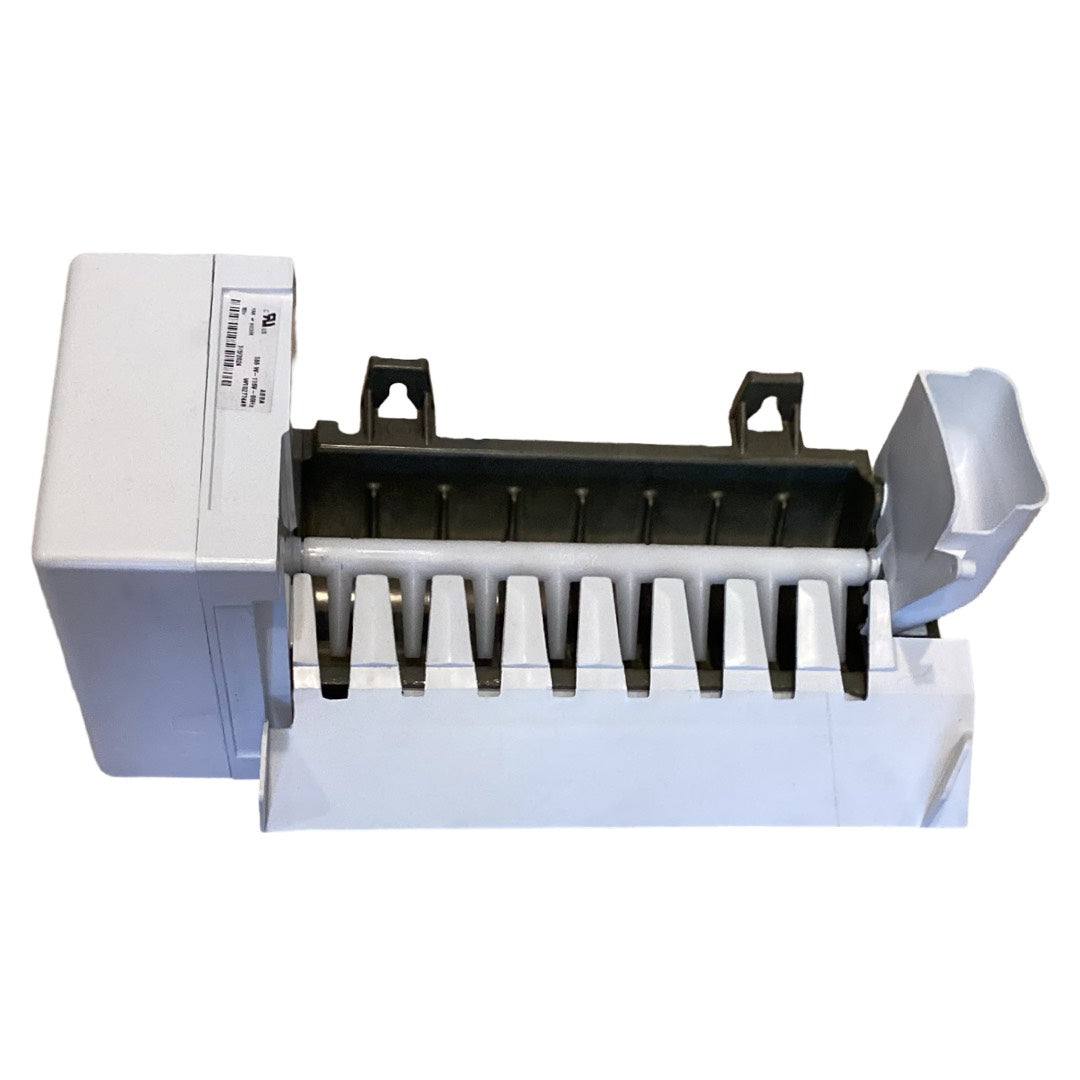 Whirlpool WPW10277448 Refrigerator Ice Maker Assembly, OEM Replacement, front view.