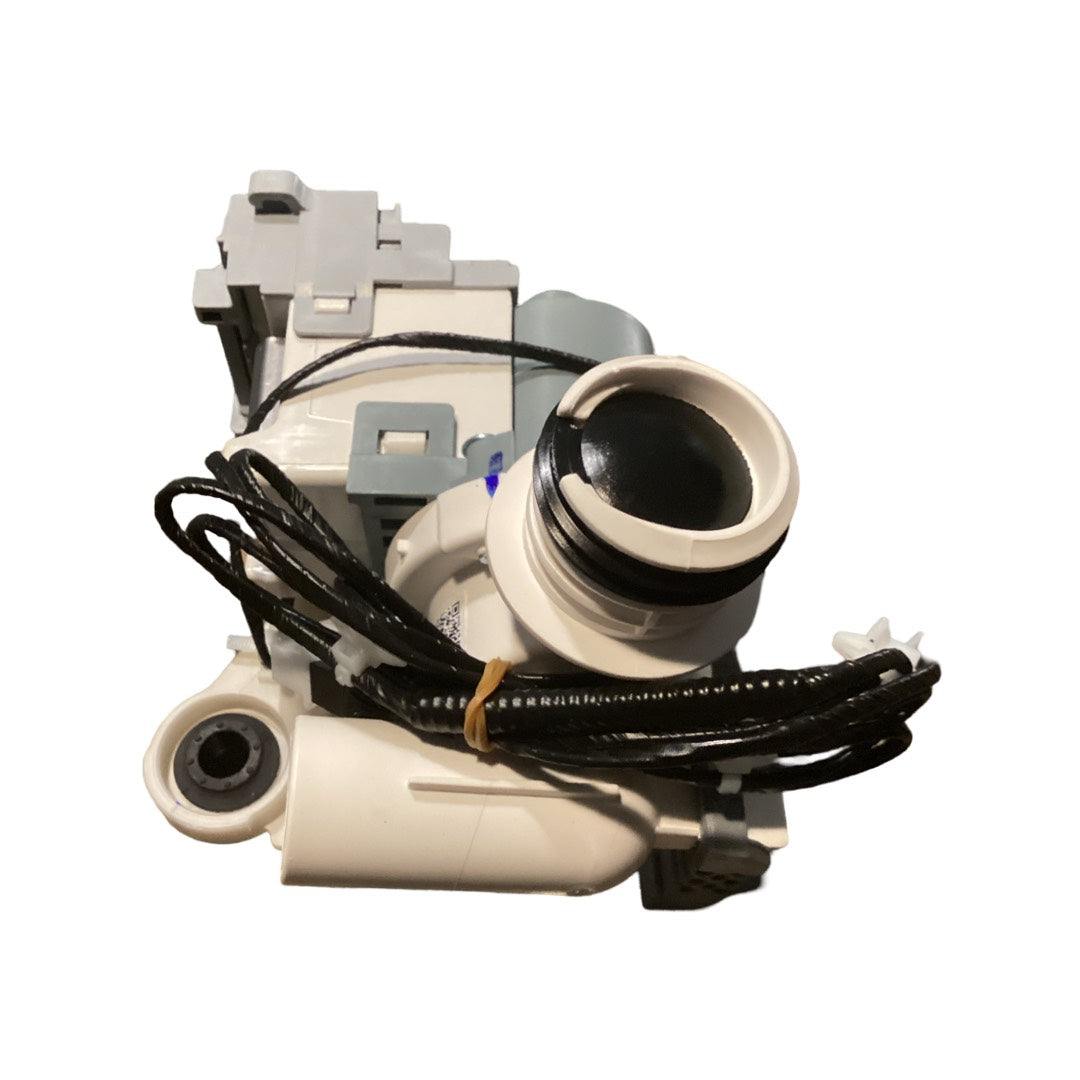 Samsung DC97-19289F washer drain pump assembly, OEM replacement for Samsung washing machines, efficient water drainage and reliable performance.
