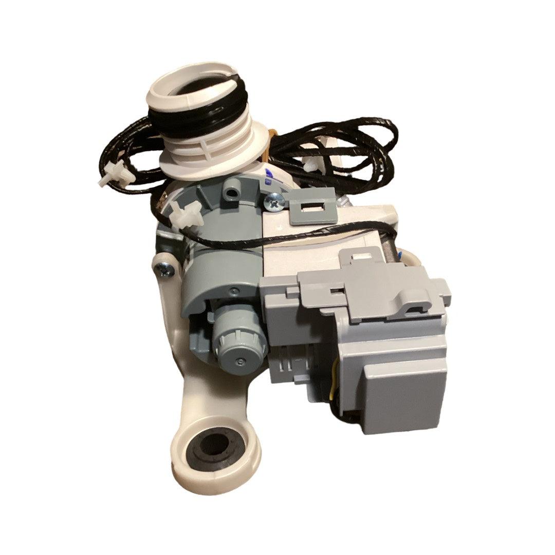Samsung DC97-19289F Washer Drain Pump Assembly, OEM replacement for Samsung washing machines, resolves drainage issues.