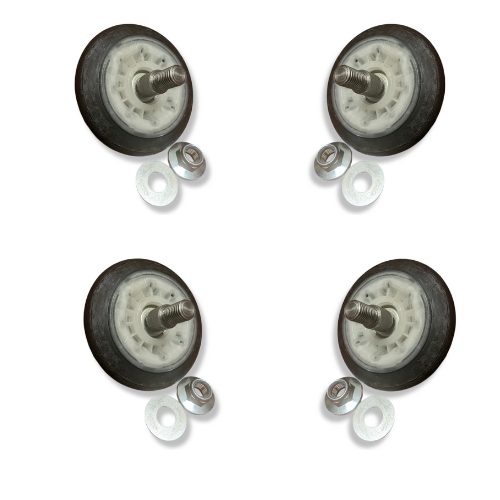 LG 4581EL2002L Roller Assembly 4-Pack for LG dryers, OEM replacement parts.