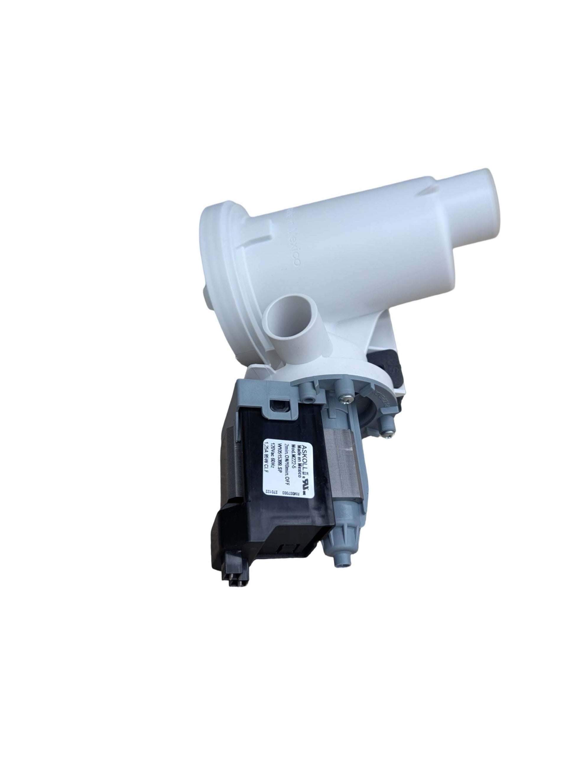 Whirlpool WPW10515399 washing machine drain pump OEM replacement for Whirlpool front load washers