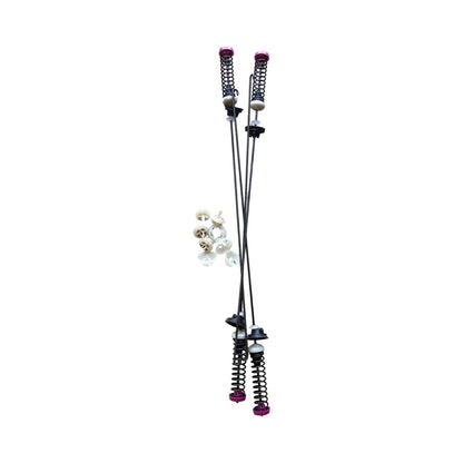 Whirlpool W11130356 Suspension Rod Kit with four metal rods and springs for stabilizing washer tub during spin cycles.